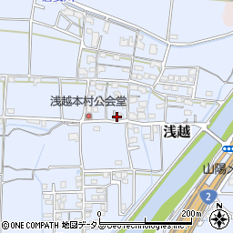 岡山県岡山市東区浅越346周辺の地図