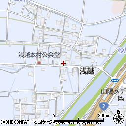 岡山県岡山市東区浅越337周辺の地図