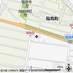 静岡県浜松市中央区西島町1260周辺の地図