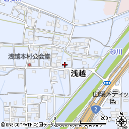 岡山県岡山市東区浅越330周辺の地図