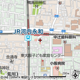 関西みらい銀行東大阪支店周辺の地図