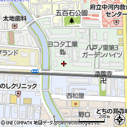 ピー・ゾーン八戸ノ里駐車場周辺の地図