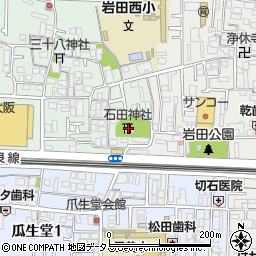 石田神社周辺の地図