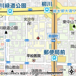 岡山県岡山市北区磨屋町5-15周辺の地図