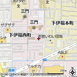 岡山県岡山市北区下伊福西町周辺の地図