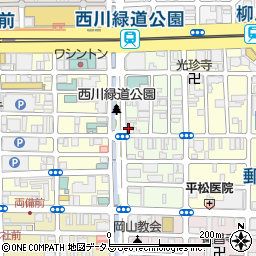 岡山県岡山市北区平和町5-23周辺の地図