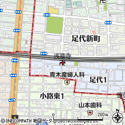 浅草寺周辺の地図