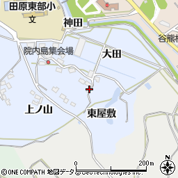 愛知県田原市豊島町東屋敷11周辺の地図