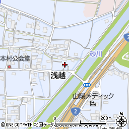 岡山県岡山市東区浅越327周辺の地図