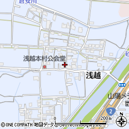 岡山県岡山市東区浅越338周辺の地図