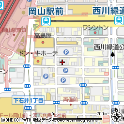 アシックス歩人館岡山店周辺の地図