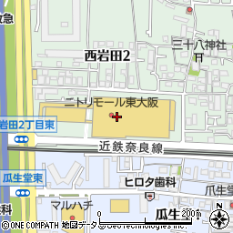 はなまるうどんニトリモール東大阪店周辺の地図