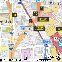 ファミリーマート難波中一丁目店周辺の地図