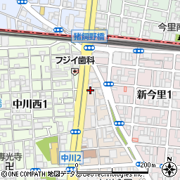 プリンスコート周辺の地図