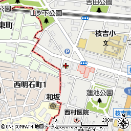 ローソン神戸枝吉店周辺の地図