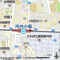 もりや水産小阪店周辺の地図