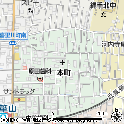 大阪府東大阪市本町4周辺の地図
