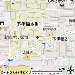 岡山県岡山市北区下伊福本町3-40周辺の地図