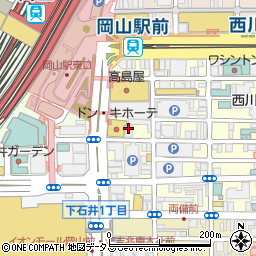 大日スタンプ・コイン　岡山駅前店周辺の地図
