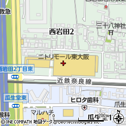 ジーンズメイトニトリモール東大阪店周辺の地図