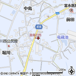 愛知県田原市豊島町川東12周辺の地図