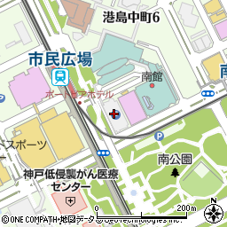 タイムズ神戸ポートピアホテル駐車場周辺の地図