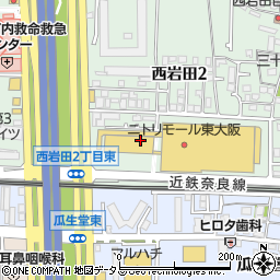 眼鏡市場東大阪ニトリモール店周辺の地図