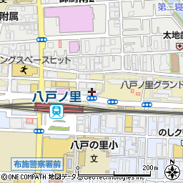 鳴門屋製パン株式会社　八戸ノ里店周辺の地図
