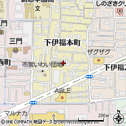 岡山県岡山市北区下伊福本町3-34周辺の地図