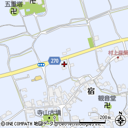 岡山県総社市宿363-1周辺の地図