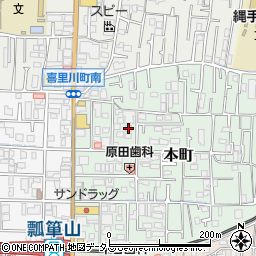 大阪府東大阪市本町5-9周辺の地図