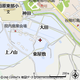 愛知県田原市豊島町東屋敷6周辺の地図