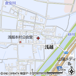 岡山県岡山市東区浅越333-1周辺の地図