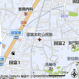 国富本町公民館周辺の地図