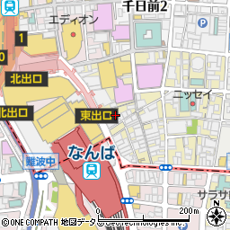 大阪府大阪市中央区難波千日前周辺の地図