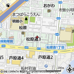 兵庫県神戸市兵庫区松原通3丁目4周辺の地図