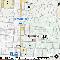 大阪府東大阪市本町5周辺の地図