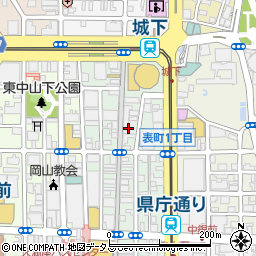株式会社服部時計店　表町本店周辺の地図