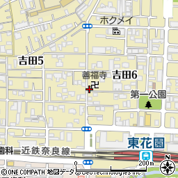 吉田新家集会所周辺の地図