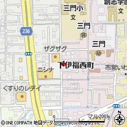 岡山県岡山市北区下伊福西町3-16周辺の地図