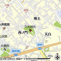 愛知県田原市神戸町西ノ門3周辺の地図