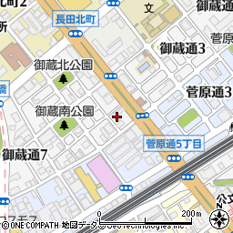 ドルフ長田ザイオン周辺の地図