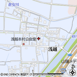 岡山県岡山市東区浅越336周辺の地図