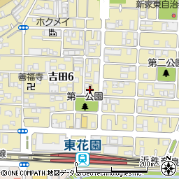 東大阪吉田郵便局 ＡＴＭ周辺の地図
