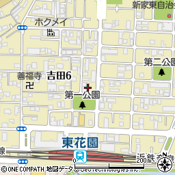 東大阪吉田郵便局周辺の地図