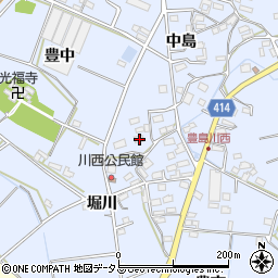 愛知県田原市豊島町川西66周辺の地図