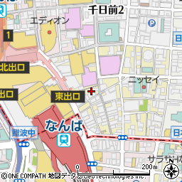 博多串焼き バッテンよかとぉ 裏難波道具屋筋店周辺の地図