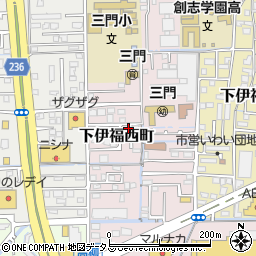 岡山県岡山市北区下伊福西町3-25周辺の地図