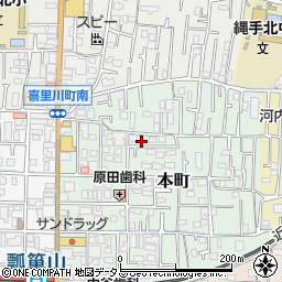 大阪府東大阪市本町1-27周辺の地図