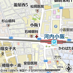 アパマンショップ小阪店周辺の地図